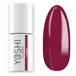 Yoshi Lakier Hybrydowy 243 La Diva 6 ml – TPO-free czerwono-bordowy
