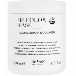 BE COLOR Maska nawilżająca do włosów farbowanych z kawiorem Be Hair 1000 ml