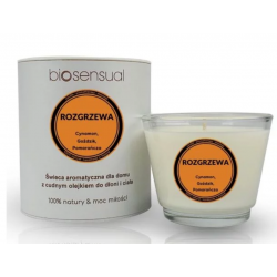 BIOSENSUAL Świeca zapachowa do masażu ROZGRZEWA 80g