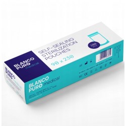 Blanco Puro Torebki Do Sterylizacji Autoklaw 90x230mm Samoprzylepne 200 szt