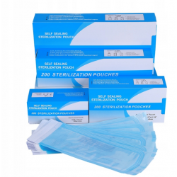 Torebki papierowo-foliowe płaskie do sterylizacji 90x230 mm 200 szt