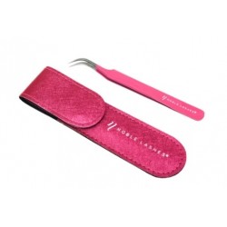 NOBLE LASHES PĘSETA RÓŻOWA ZAKRZYWIONA+ ETUI