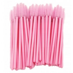 SZCZOTECZKA SPIRALKA DO RZĘS BRWI JASNY RÓŻ 50 SZT BEAUTI