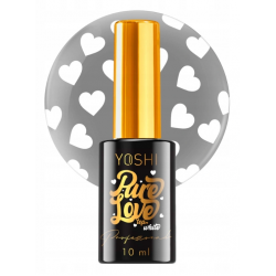 YOSHI PURE LOVE TOP WHITE SERDUSZKA BIAŁE DO PAZNOKCI 10ml