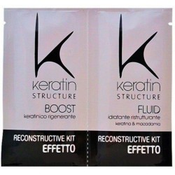 EDELSTEIN Rekonstruujący zestaw zabieg keratynowy do włosów 2x12ml