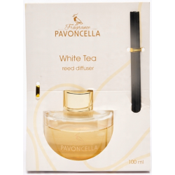 DYFUZOR ZAPACHOWY PERFUMY Z PATYCZKAMI WHITE TEA 100ML PAVONCELLA