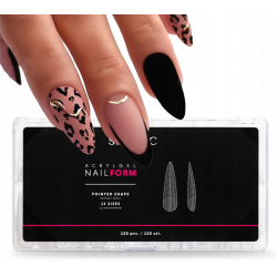 SEMILAC Acrylgel Nail Form 120szt POINTED Górne Formy Do Paznokci