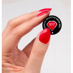SEMILAC LAKIER HYBRYDOWY 317 NEON RED 7ml