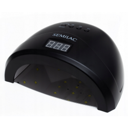 SEMILAC LAMPA UV LED DO PAZNOKCI MANICURE PEDICURE HYBRYDY ALL BLACK 24W/48