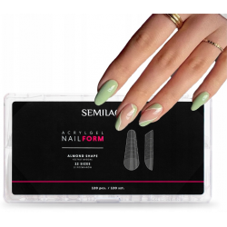 SEMILAC Acrylgel Nail Form 120szt ALMOND Górne Formy Do Paznokci