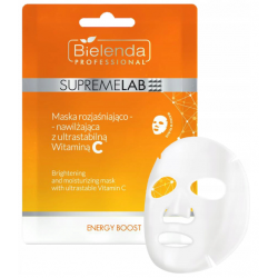 Bielenda SUPREMELAB ROZJAŚNIAJĄCO - NAWILŻAJĄCA MASKA W PŁACIE z wit C 1szt