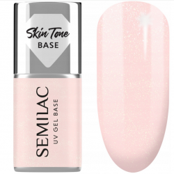 SEMILAC LAKIER HYBRYDOWY BAZA COVER DO PAZNOKCI GLITTER ROSE 7ml