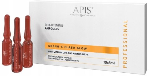 APIS Adeno-C Flash Glow Ampułka rozświetlająca witamina C,ademozyna 1 x 3ml