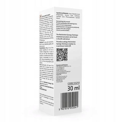 APIS RETIN-AMBRE SYNERGY Gly-Ambré Acid Peel Kwas migdałowy 15% & Kwas burs