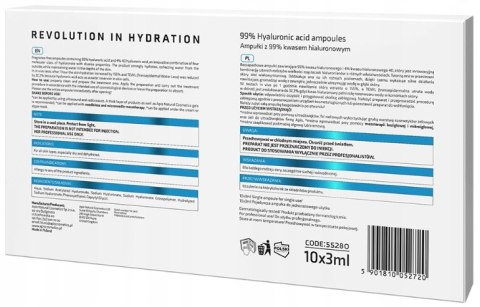 APIS Revolution In Hydration Ampułka z kwasem hialuronowym 4D 99% 1 x 3ml