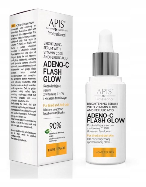 Apis ADENO-C Flash Glow Rozświetlające serum z witaminą C 30 ml