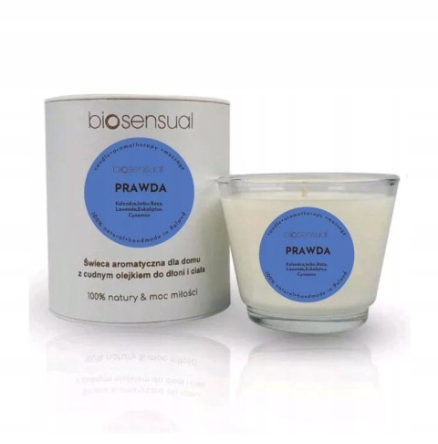 BIOSENSUAL Świeca do masażu ciała PRAWDA 80g
