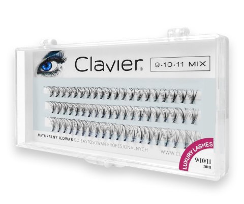 Clavier Kępki rzęs jedwabne Classic 9-10-11mm