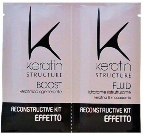 EDELSTEIN Rekonstruujący zestaw zabieg keratynowy do włosów 2x12ml