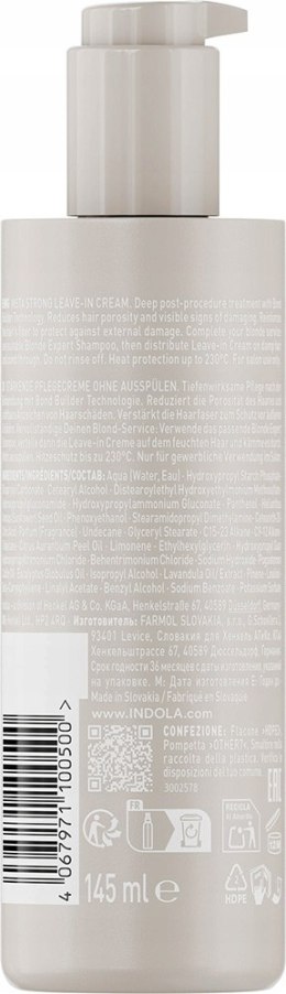 Indola Blonde Expert Insta Strong regenerujący krem bez spłukiwania 145 ml