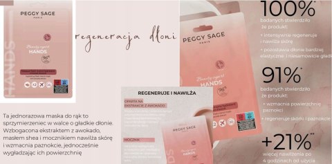 Peggy Sage Nawilżające rękawiczki do dłoni z ekstraktem z awokado 1 para