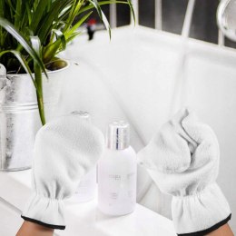 RĘKAWICE RĘKAWICZKI FROTTE DO PARAFINY KREMU MASKI KOSMETYCZNE 2 SZT BIAŁE
