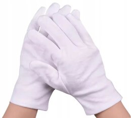 Rękawiczki bawełniane kosmetyczne białe Beautiona, 1 para