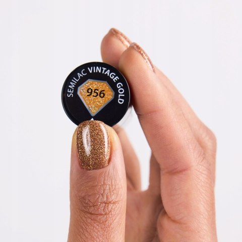 SEMILAC LAKIER HYBRYDOWY 956 VINTAGE GOLD 7ml