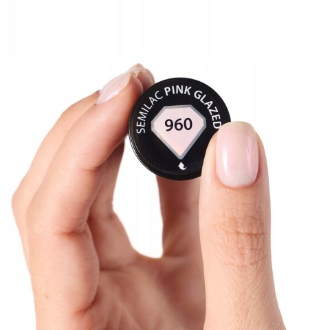 SEMILAC LAKIER HYBRYDOWY 960 PINK GLAZED 7ml