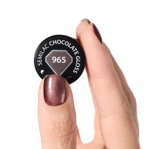 SEMILAC LAKIER HYBRYDOWY 965 CHOCOLATE GLOSS 7ml