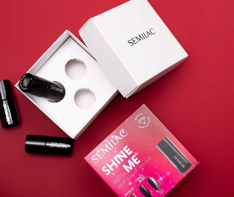 SEMILAC LIMITOWANY ZESTAW LAKIERÓW HYBRYDOWYCH SHINE WITH ME SET