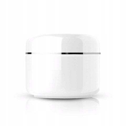 SŁOIK BIAŁY ZE SREBRNĄ OBRAMÓWKĄ 50 ml Z TERMOSEM