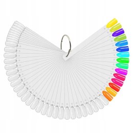 WZORNIK PRÓBNIK NA KÓŁKU 50 tipsów PRZEŹROCZYSTY CLEAR KWADRAT