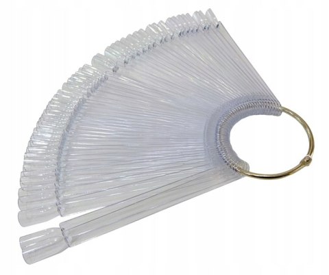 WZORNIK PRÓBNIK NA KÓŁKU 50 tipsów PRZEŹROCZYSTY CLEAR KWADRAT