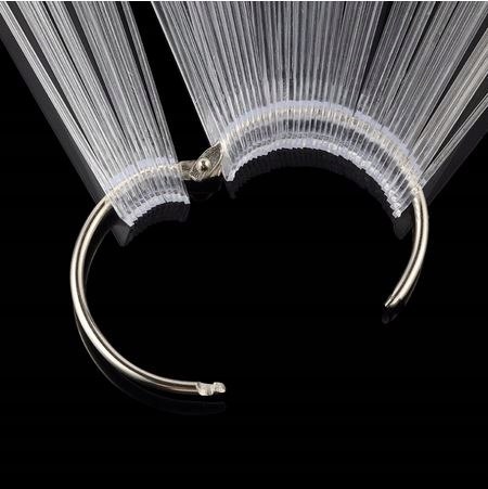 WZORNIK PRÓBNIK NA KÓŁKU 50 tipsów PRZEŹROCZYSTY CLEAR KWADRAT