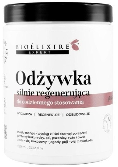 BIOELIXIRE Odżywka do włosów silnie regenerująca do codziennego stos 1000ml