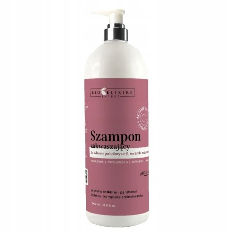 BIOELIXIRE Szampon do włosów ZAKWASZAJĄCY po koloryzacji 1000ml