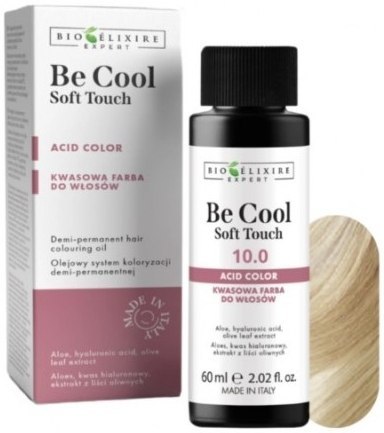 Bioelixire be cool soft touch toner kwasowy do włosów 60ml kolor 10.0