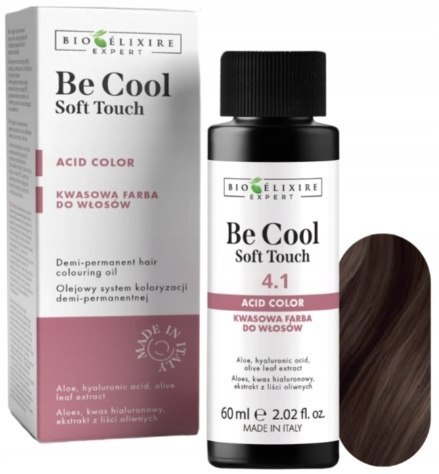 Bioelixire be cool soft touch toner kwasowy do włosów 60ml kolor 4.1