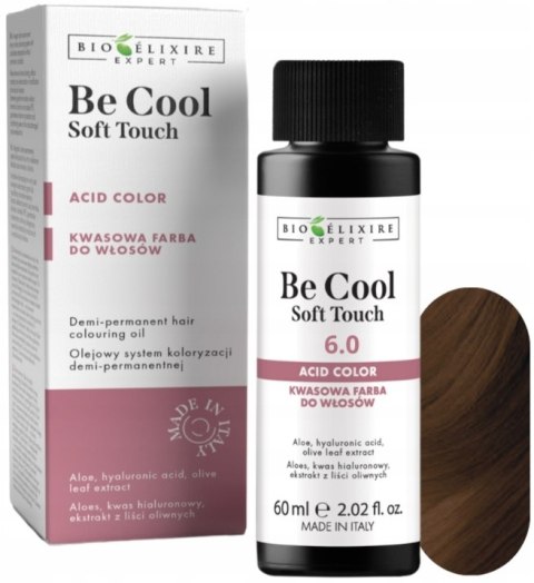Bioelixire be cool soft touch toner kwasowy do włosów 60ml kolor 6.0