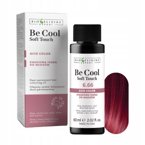 Bioelixire be cool soft touch toner kwasowy do włosów 60ml kolor 6.66