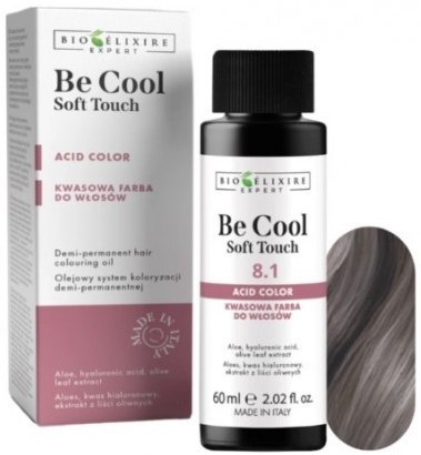 Bioelixire be cool soft touch toner kwasowy do włosów 60ml kolor 8.1