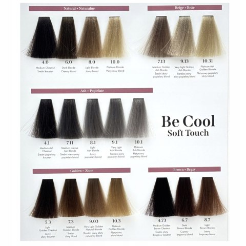 Bioelixire be cool soft touch toner kwasowy do włosów 60ml kolor 8.44