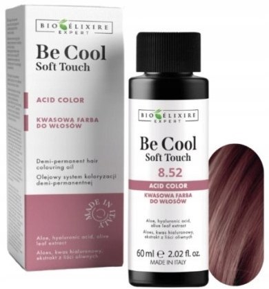 Bioelixire be cool soft touch toner kwasowy do włosów 60ml kolor 8.52