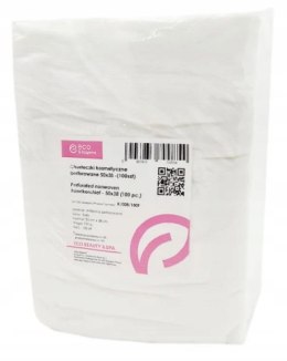 Chusty chusteczki kosmetyczne perforowane płaty 25x38cm op. 100 szt