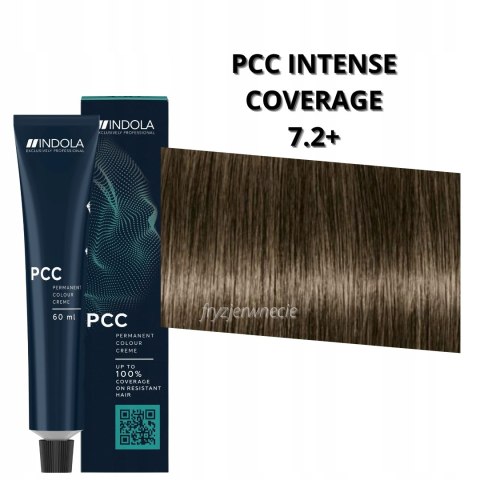 Farba do włosów 7.2+ średni blond z perłą INDOLA PCC 60ml