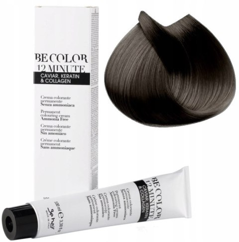 Farby do włosów bez amoniaku 3.0 CIEMNY BRĄZ BE COLOR BE HAIR 100 ML