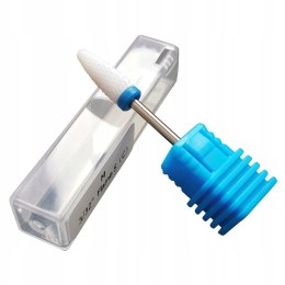 Frez ceramiczny płomień niebieski stożek medium do manicure FRC500-4