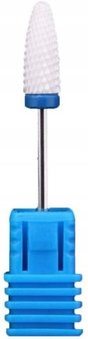 Frez ceramiczny płomień niebieski stożek medium do manicure FRC500-4