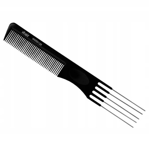 Grzebień fryzjerski do modelowania, do strzyżenia XHAIR czarny 128